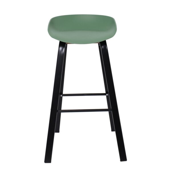 PENT Σκαμπό Bar, Μέταλλο Βαφή Μαύρο, PP Πράσινο 49x52x72/84cm - Image 11