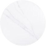 Επιφάνεια Μάρμαρο Sintered Stone, Απόχρωση White Marble (MDF για στήριξη βάσης) Φ70cm/11mm - Image 5
