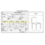 VISTA Καρέκλα Τραπεζαρίας- Κουζίνας, Απόχρωση Natural Oak Pu Ανοιχτό Γκρι 49x52x87cm - Image 6