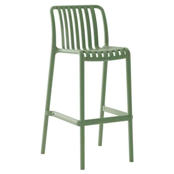 MODA Σκαμπό Bar Στοιβαζόμενο PP - UV Protection, Απόχρωση Πράσινο 38x47x75/102cm - Image 4