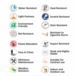 HPL (High Pressure Laminated) Επιφάνεια Τραπεζιού Απόχρωση Natural Wood, UV 60x110cm/12mm - Image 6