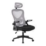 BF3050 Πολυθρόνα Γραφείου- Διευθυντή, Mesh Μαύρο-Γκρι, Μπράτσα up-down 63x63x118/128cm - Image 8