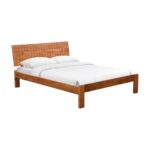 CAPITAL Κρεβάτι Διπλό, για Στρώμα 150x200cm, Ακακία Φυσικό 154x205x72cm - Image 7