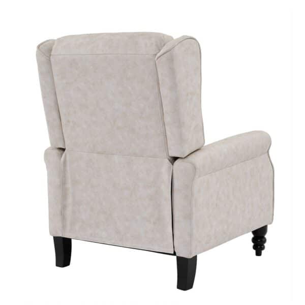 SIMPLE Relax Πολυθρόνα Μπερζέρα Σαλονιού, Καθιστικού, Ύφασμα Απόχρωση Antique Εκρού 72x84x97cm - Image 12