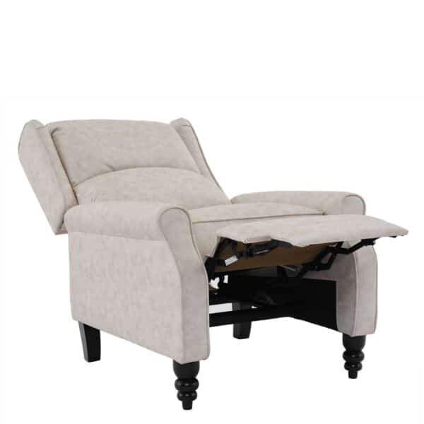 SIMPLE Relax Πολυθρόνα Μπερζέρα Σαλονιού, Καθιστικού, Ύφασμα Απόχρωση Antique Εκρού 72x84x97cm - Image 14