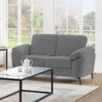 KATRINA Καναπές 2θ - Σαλονιού - Καθιστικού, Ύφασμα Γκρι, K/D 162x87x89cm - Image 4