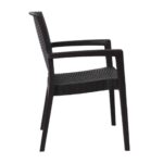 LORA-Pro Πολυθρόνα Στοιβαζόμενη, PP (Rattan Look) Απόχρωση Καφέ Σκούρο 58x61x87cm - Image 9