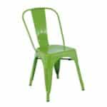 RELIX Καρέκλα Στοιβαζόμενη, Μέταλλο Βαφή Lime 44x49x84cm - Image 7