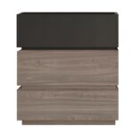 VANITY Συρταριέρα 3 Συρτάρια Αποχρώσεων Sonoma Oak & Grey, με Αποσπώμενα χρωματικά Μέρη 60x40x66cm - Image 4