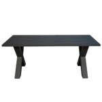 ALLEY Τραπέζι Dining Κήπου-Βεράντας ALU Ανθρακί 220x94x72cm - Image 4