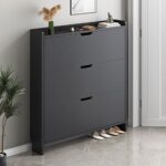 Παπουτσοθήκη MDF - Melamine Απόχρωση Γκρι 80x17x115cm - Image 5