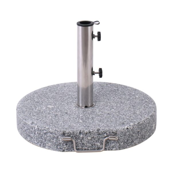 ΒΑΣΗ ομπρέλας στρογγυλή Γρανίτης/Inox #304 (40Kg) Φ50 H.7,5/37cm - Image 5