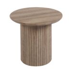 DIAZ Set-2 Τραπεζάκια Σαλονιού-Καθιστικού, ΜDF Απόχρωση Sonoma Φ.50 H.45cm + Φ.80 H.40cm - Image 7