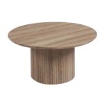 DIAZ Set-2 Τραπεζάκια Σαλονιού-Καθιστικού, ΜDF Απόχρωση Sonoma Φ.50 H.45cm + Φ.80 H.40cm - Image 8