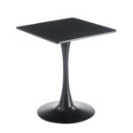 BREAK Τραπέζι MDF Μαύρο, Βάση Μέταλλο Βαφή Μαύρο 60x60cm H.75cm - Image 4