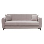 JEROM Καναπές – Κρεβάτι με Αποθηκευτικό Χώρο, 3Θέσιος Ύφασμα Cappuccino Sofa:210x85x83cm Bed:105x180cm - Image 10