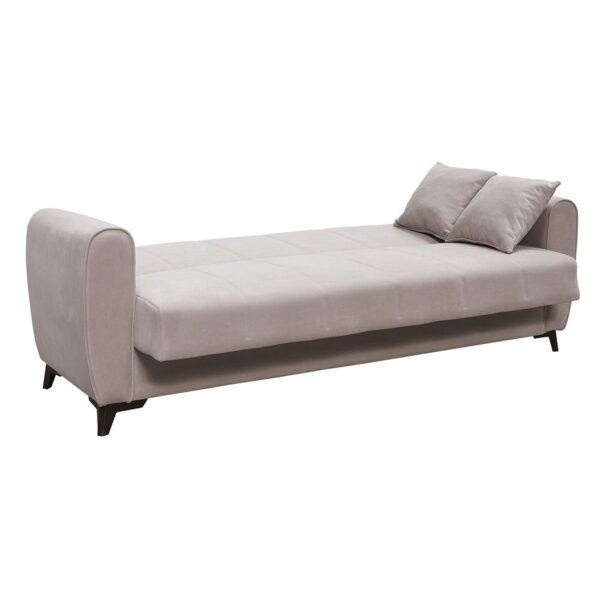 JEROM Καναπές – Κρεβάτι με Αποθηκευτικό Χώρο, 3Θέσιος Ύφασμα Cappuccino Sofa:210x85x83cm Bed:105x180cm - Image 12