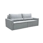 LIDRA Καναπές – Κρεβάτι 3Θέσιος, Ύφασμα Γκρι Sofa:220x110x90 Bed:137x196cm - Image 9
