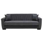 GALAXY Καναπές – Κρεβάτι με Αποθηκευτικό Χώρο, 3Θέσιος Ύφασμα Σκούρο Γκρι Sofa:210x82x81cm Bed:105x180cm - Image 10