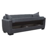 GALAXY Καναπές – Κρεβάτι με Αποθηκευτικό Χώρο, 3Θέσιος Ύφασμα Σκούρο Γκρι Sofa:210x82x81cm Bed:105x180cm - Image 11