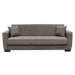 GALAXY Καναπές – Κρεβάτι με Αποθηκευτικό Χώρο, 3Θέσιος Ύφασμα Καφέ Sofa:210x82x81cm Bed:105x180cm - Image 10