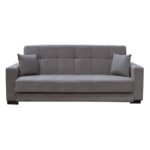 CARSON Καναπές – Κρεβάτι με Αποθηκευτικό Χώρο, 3Θέσιος Ύφασμα Γκρι Sofa:225x94x94cm Bed:120x190cm - Image 10