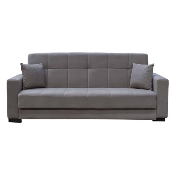 CARSON Καναπές – Κρεβάτι με Αποθηκευτικό Χώρο, 3Θέσιος Ύφασμα Γκρι Sofa:225x94x94cm Bed:120x190cm - Image 10