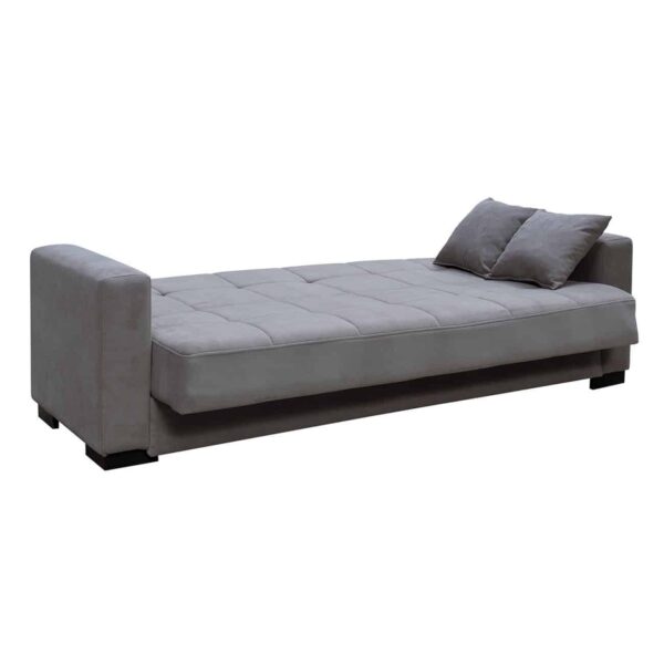 CARSON Καναπές – Κρεβάτι με Αποθηκευτικό Χώρο, 3Θέσιος Ύφασμα Γκρι Sofa:225x94x94cm Bed:120x190cm - Image 12