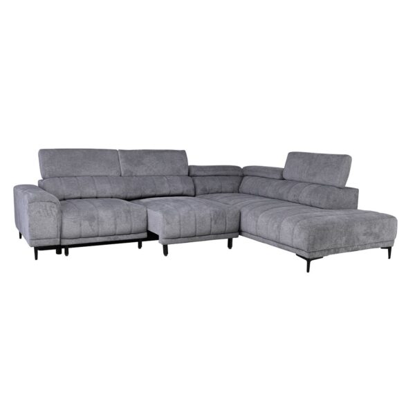 MASSIMO Καναπές Αριστερή Γωνία Ηλεκτρικά Συρόμενα Καθίσματα, Ύφασμα Water Repellent Γκρι 289x229x107cm H.74/90cm - Image 11