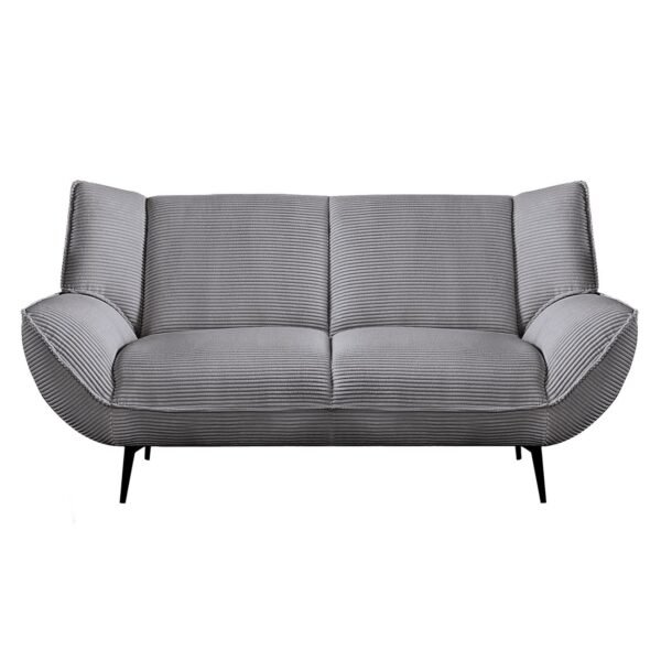 EMERALD Καναπές 2-θέσιος Σαλονιού - Καθιστικού, Ύφασμα Κοτλέ Γκρι 172x88x82cm - Image 4