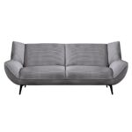 EMERALD Καναπές 3-θέσιος Σαλονιού - Καθιστικού, Ύφασμα Κοτλέ Γκρι 212x88x82cm - Image 4