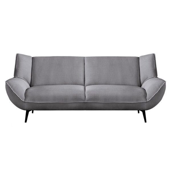 EMERALD Καναπές 3-θέσιος Σαλονιού - Καθιστικού, Ύφασμα Κοτλέ Γκρι 212x88x82cm - Image 4