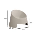 COLT Καρέκλα Κήπου - Βεράντας Στοιβαζόμενη, PP-UV Γκρι 84x79x69cm - Image 11