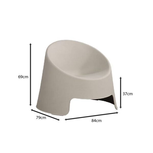 COLT Καρέκλα Κήπου - Βεράντας Στοιβαζόμενη, PP-UV Γκρι 84x79x69cm - Image 11