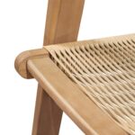 COFFEE Living Πολυθρόνα Καθιστικού Βεράντας - Κήπου, Ακακία Φυσικό-Rope Wicker Μπεζ 66x71x84cm - Image 16