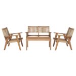 COFFEE Living Πολυθρόνα Καθιστικού Βεράντας - Κήπου, Ακακία Φυσικό-Rope Wicker Μπεζ 66x71x84cm - Image 17