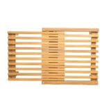 COZY Τραπεζάκι Βοηθητικό Βεράντας-Κήπου, Επεκτεινόμενο Ακακία Φυσικό 50+30x50 H.40cm - Image 11