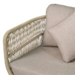 MARK Set Σαλόνι Κήπου 4τεμ, Acacia Φυσικό, Μαξιλάρια Μπεζ Rope Wicker Μπεζ 2 Πολυθρ+1 Καναπ+1 Τραπεζάκι - Image 16