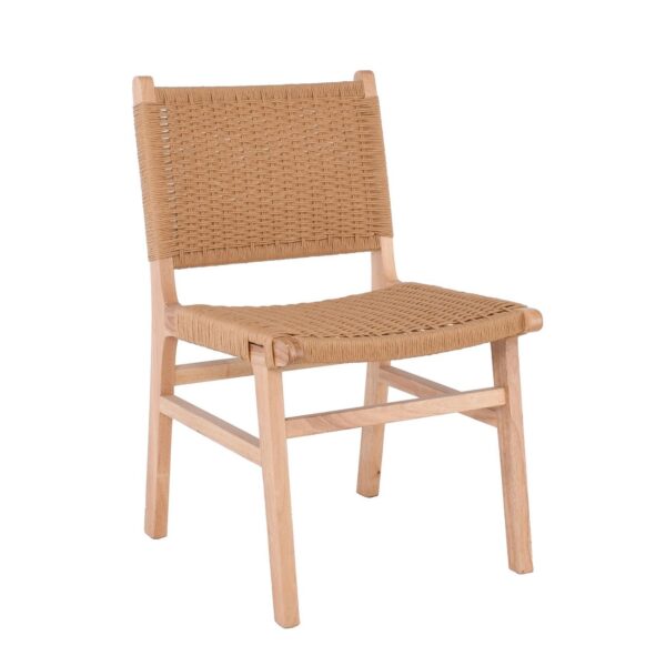 COMO Καρέκλα Τραπεζαρίας Φυσικό, Κάθισμα Paper Rope 50x61x85cm - Image 8