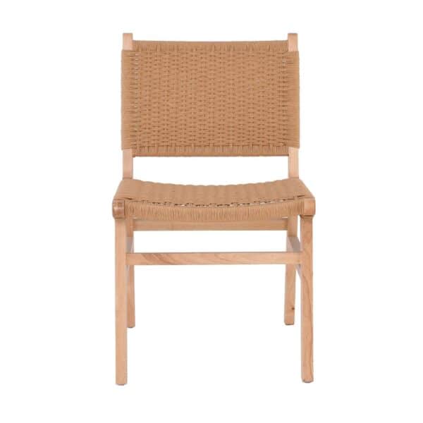 COMO Καρέκλα Τραπεζαρίας Φυσικό, Κάθισμα Paper Rope 50x61x85cm - Image 11