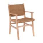 COMO Πολυθρόνα Τραπεζαρίας Φυσικό, Κάθισμα Paper Rope 63x59x86cm - Image 8