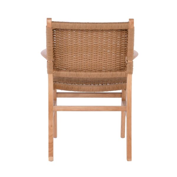 COMO Πολυθρόνα Τραπεζαρίας Φυσικό, Κάθισμα Paper Rope 63x59x86cm - Image 10