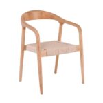 LEXY Πολυθρόνα Τραπεζαρίας Φυσικό, Κάθισμα Paper Rope 56x56x78cm - Image 8