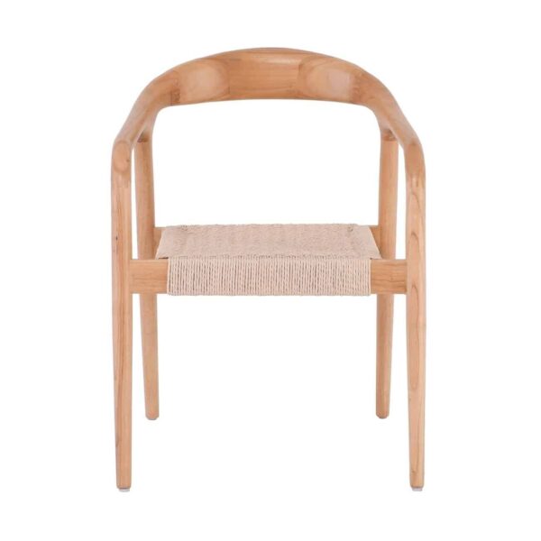 LEXY Πολυθρόνα Τραπεζαρίας Φυσικό, Κάθισμα Paper Rope 56x56x78cm - Image 11