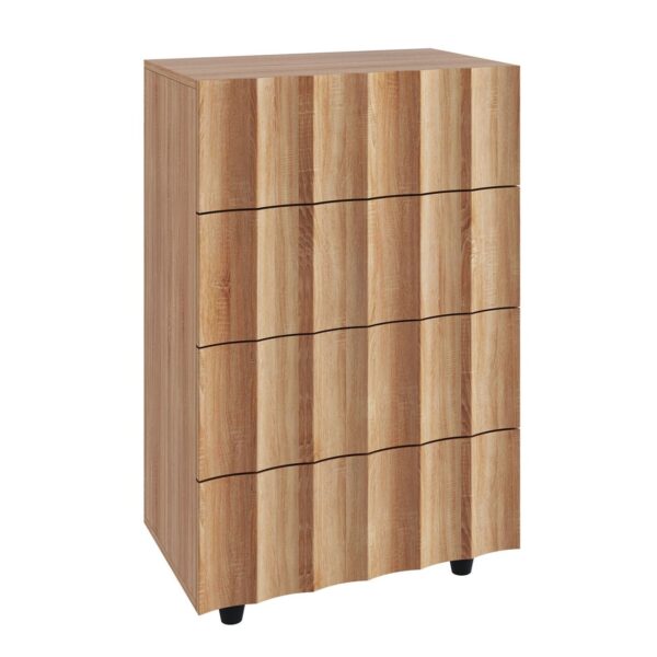 MOTION Συρταριέρα με 4 Συρτάρια, Απόχρωση Φυσικό 60x40x94cm - Image 4