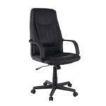 BF1410 Πολυθρόνα Γραφείου Διευθυντή Pu Μαύρο 61x68x104/114cm - Image 8