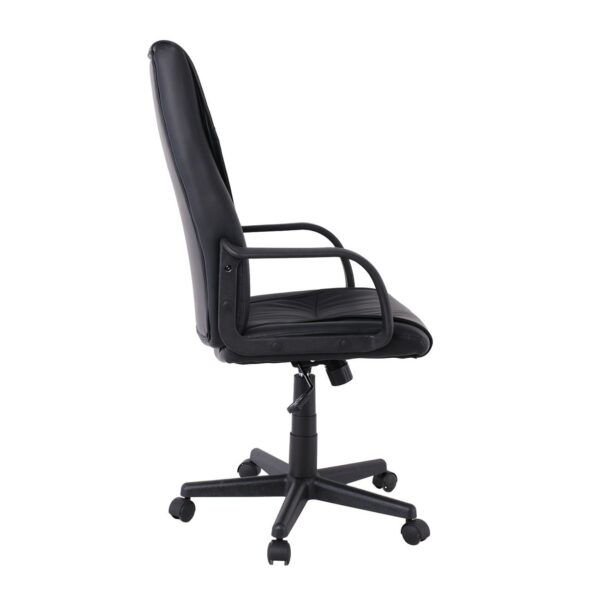 BF1410 Πολυθρόνα Γραφείου Διευθυντή Pu Μαύρο 61x68x104/114cm - Image 9