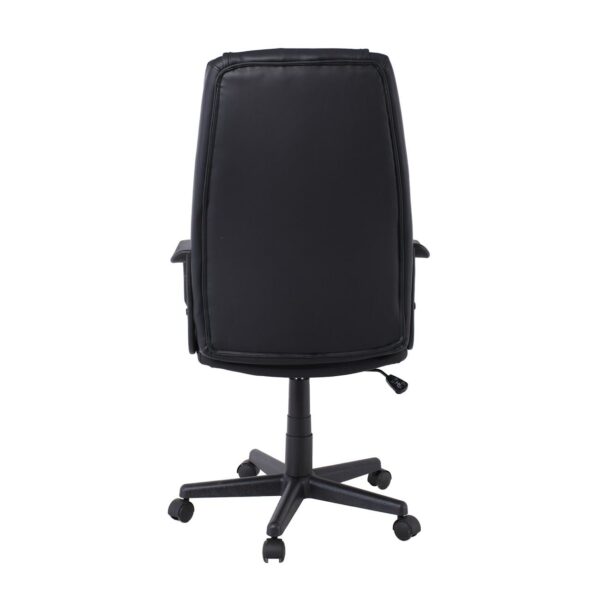 BF1410 Πολυθρόνα Γραφείου Διευθυντή Pu Μαύρο 61x68x104/114cm - Image 10