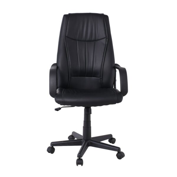 BF1410 Πολυθρόνα Γραφείου Διευθυντή Pu Μαύρο 61x68x104/114cm - Image 11