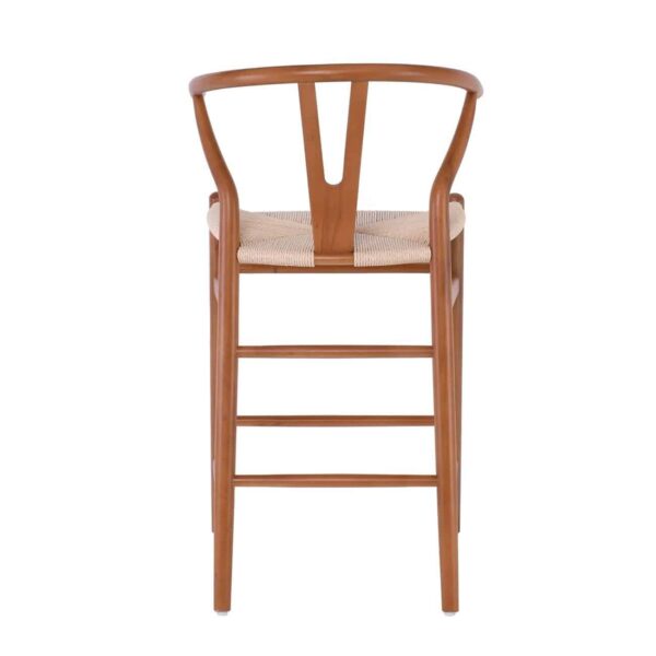 LIMA Σκαμπό BAR, Ξύλο Οξιά, Καρυδί, Κάθισμα Paper Rope Φυσικό (ύψος καθ.67cm) 55x53x67/98cm - Image 10